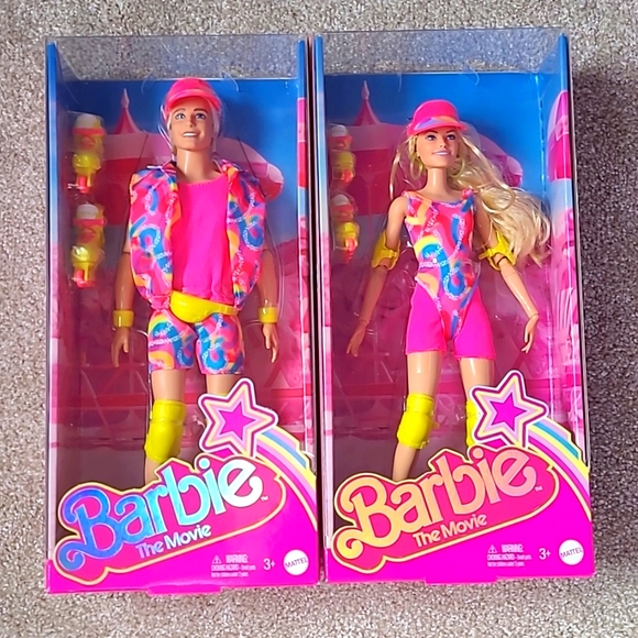 🌟 HTF Barbie The Movie Roller Skating Barbie and Ken